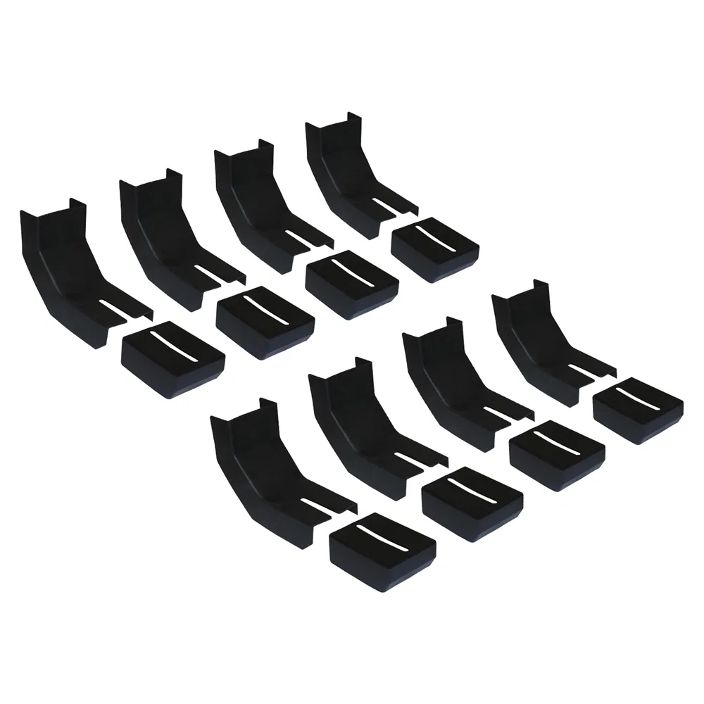 RB-BKC8 – RAPTOR Running Board Bracket Cover, For Raptor Slide Track Running Boards Black Rubber Set of 8